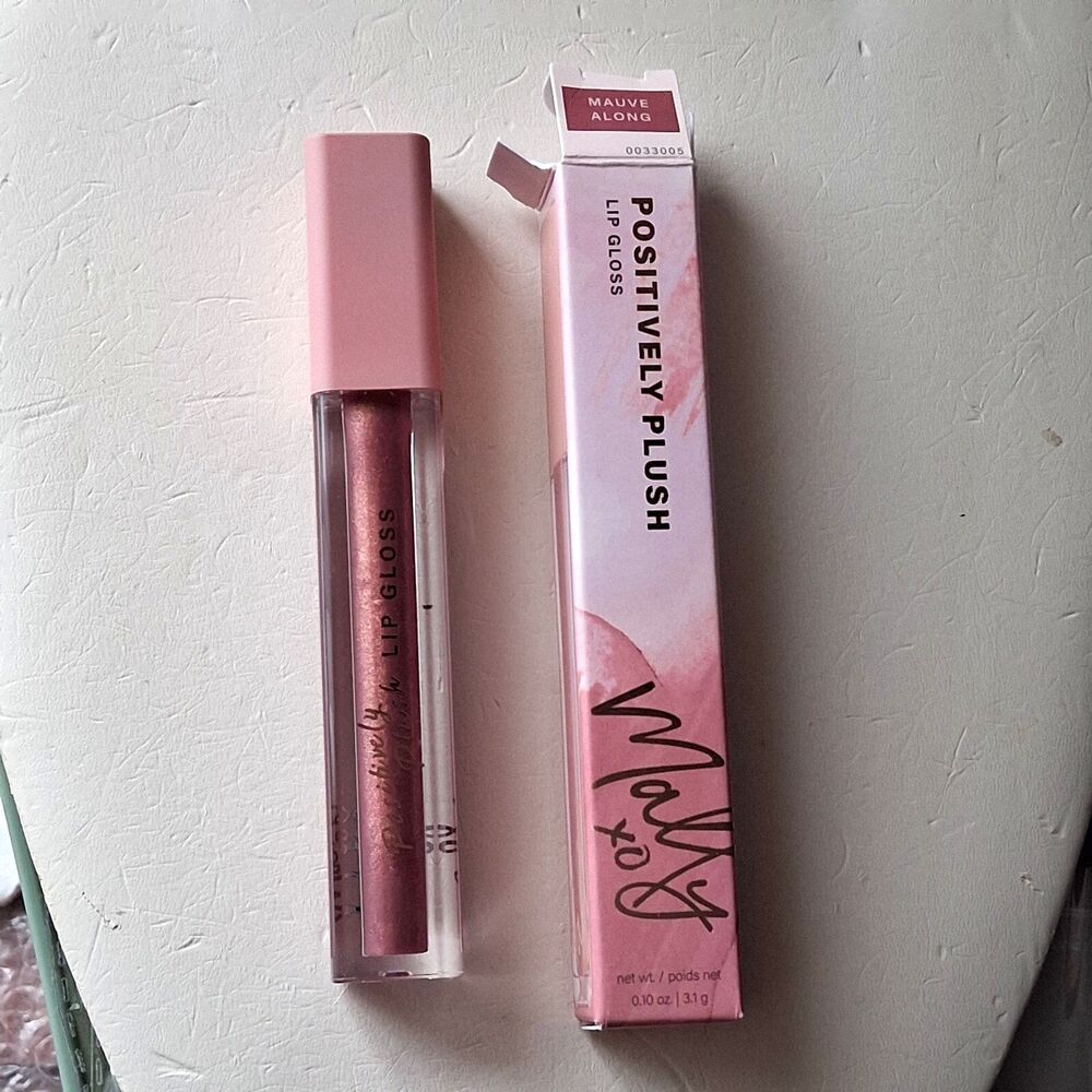 Mally Beauty Positively Plush Lip Gloss in Mauve Along NIB